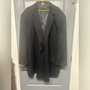 Joseph & Feiss black pinstriped single breasted blazer. Wool blend Size 64L!!